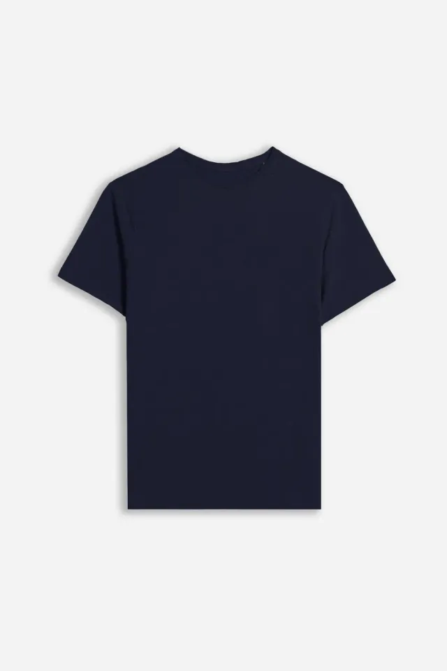 Sonny Bono t-shirt girocollo slub bleu traspirante