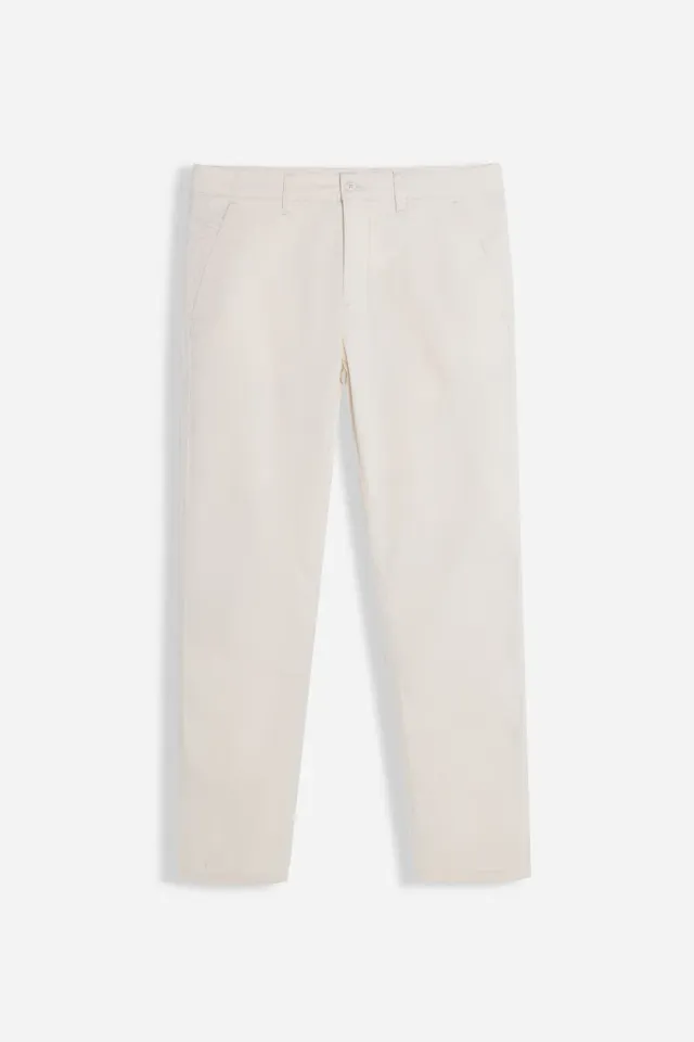 Sonny Bono Basic pantalone chino gesso elasticizzato